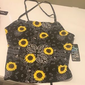 Sunflower Crop Top